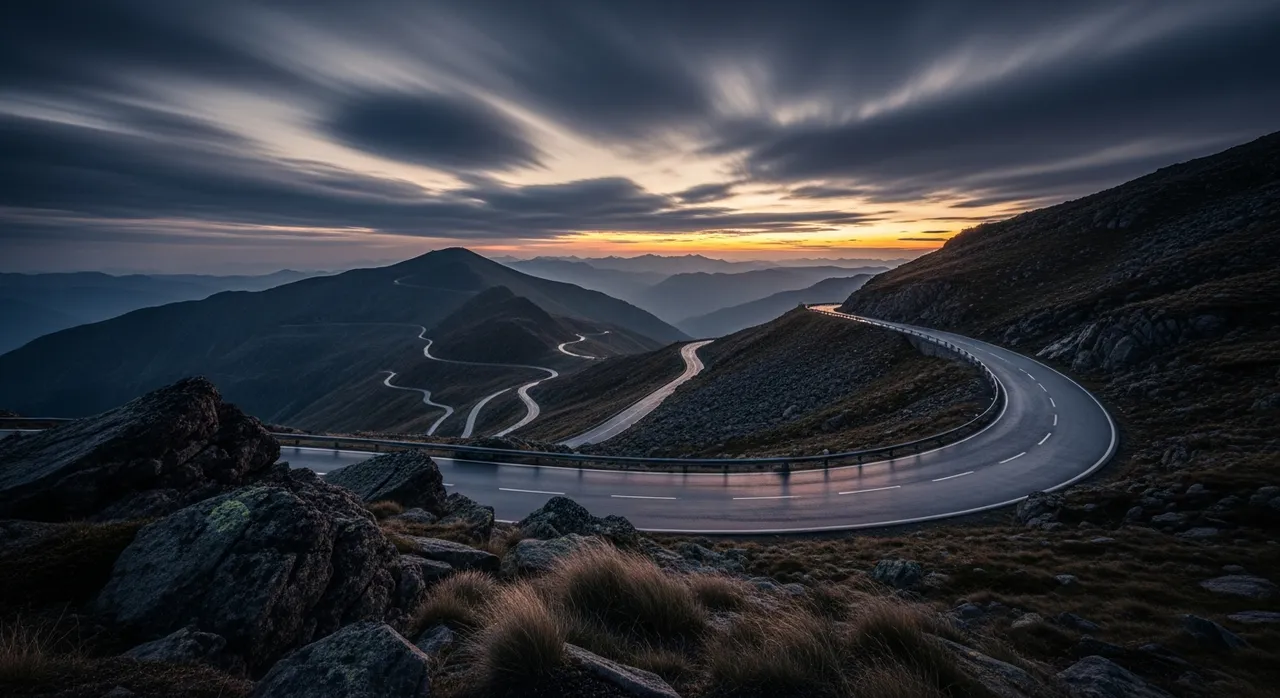 Rugged mountain path